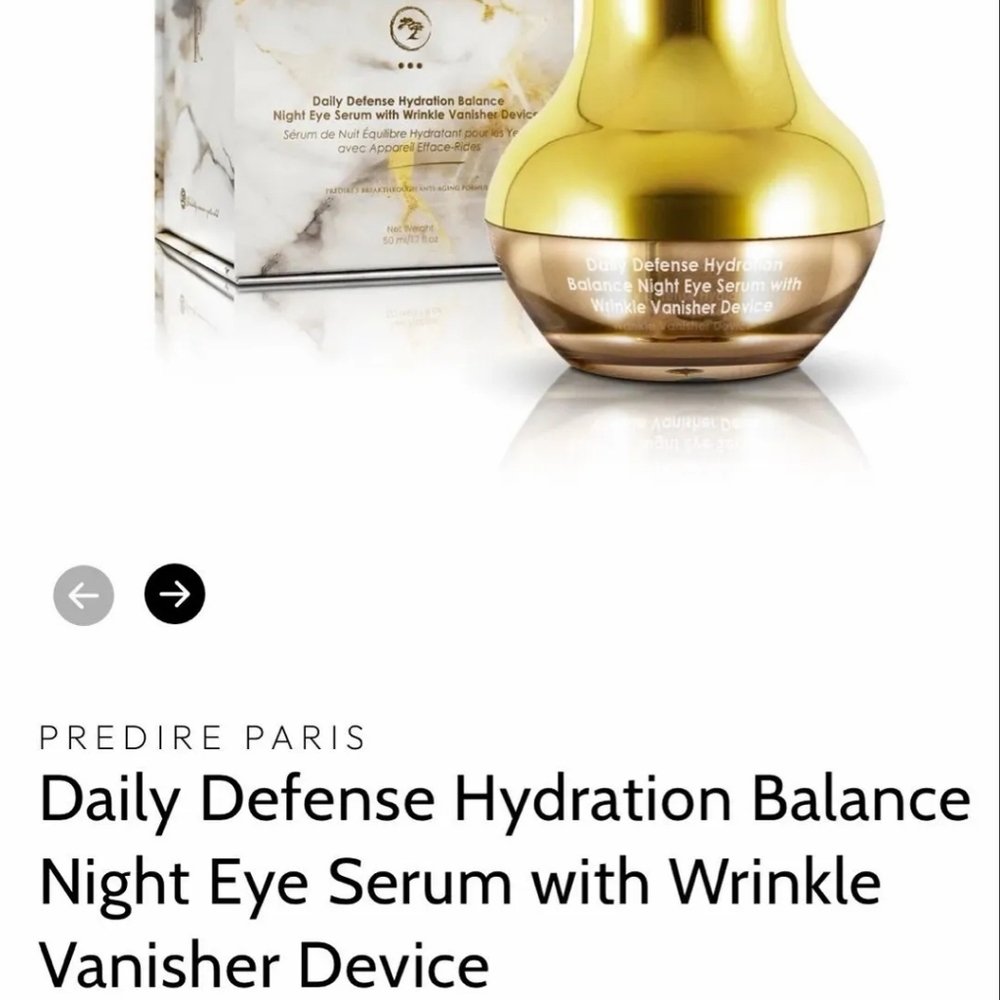 Gold and Brown Night Eye Serum